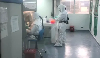 Laboratorio para diagnósticos de Covid-19.