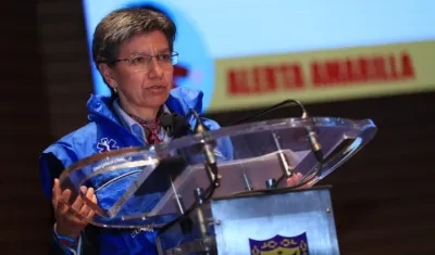 La Alcaldesa de Bogotá, Claudia López.