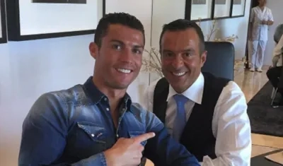 Cristiano Ronaldo y Jorge Mendes.