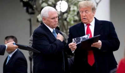 Mike Pence y Donald Trump.