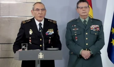 El director operativo adjunto de la Policía Nacional y el director operativo adjunto de la Guardia Civil.