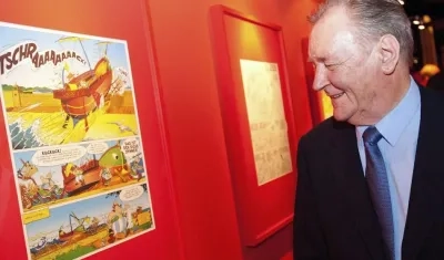Albert Uderzo, creador junto al guionista René Goscinny de las aventuras de Astérix el galo.