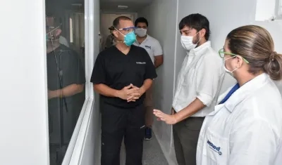 El Alcalde de Barranquilla, Jaime Pumarejo Heins.