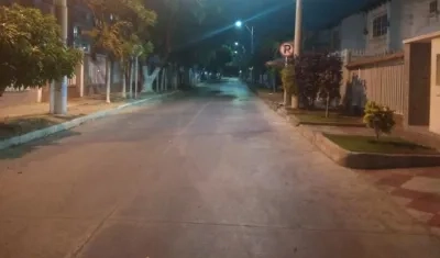 Calles desoladas acatando el llamado.