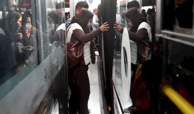 Imagen del Transmilenio en Bogotá.