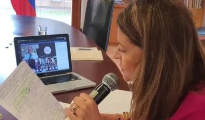Vicepresidenta Marta Lucía Ramírez.