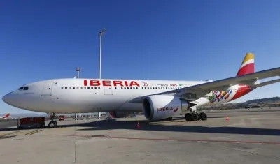 El avión de Iberia que se llevará a los españoles.