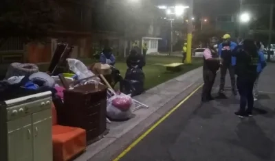 Lugar donde fueron auxiliados por vecinos.