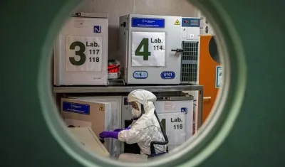 Laboratorio de coronavirus.