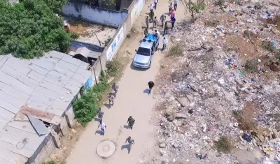 La caravana de las ayudas en Soledad.