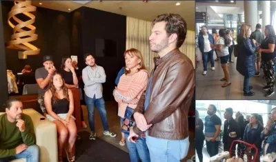 Foto de las reuniones entre delegados de la Embajada de Chile en Colombia y los afectados.