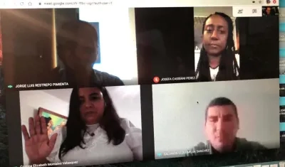 Posesión virtual de Cristina Elizabeth Montalvo Velásquez.