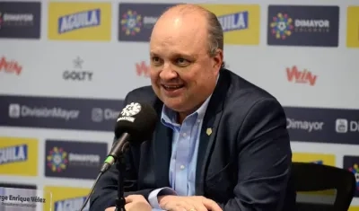 Jorge Enrique Vélez, presidente de la Dimayor.