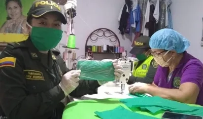 Realización de los tapabocas.