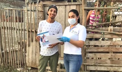 Entrega del material en los municipios.