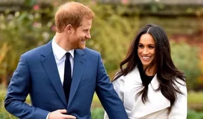 El príncipe Enrique y su esposa, Meghan.