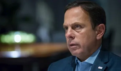 El gobernador del estado de São Paulo, João Doria, habla en etrevista con Efe.