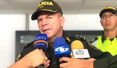 General Ricardo Alarcón, Comandante de la Policía Metropolitana de Barranquilla.