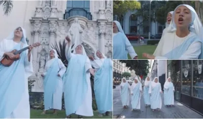 Integrantes del ministerio de música de la comunidad llamado “Canta y Camina”.