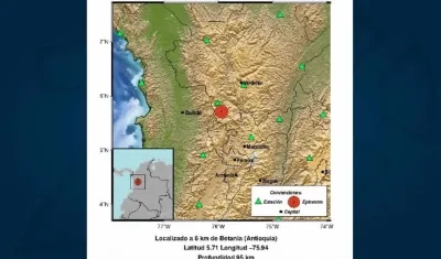 Epicentro del evento.