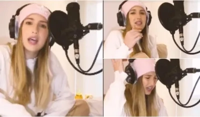 Aria Vega interpreta a su manera el tema de moda 'Quédate en tu puta casa'.