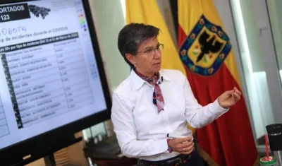 Claudia López, alcaldesa de Bogotá.
