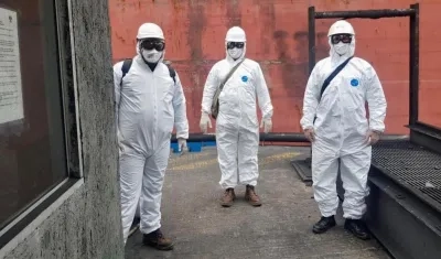 La inspección se hizo con todos los protocolos.