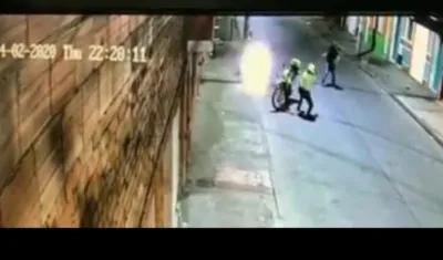 Balacera en Bogotá.