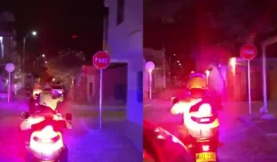 Caravana de la Policía.