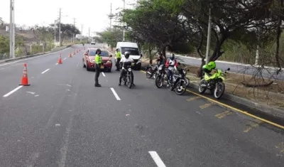 Desde este domingo habrá estricta vigilancia en las vías de entrada y salida de Barranquilla.