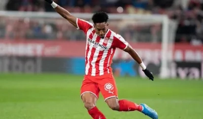 El colombiano del Girona Johan Mojica.