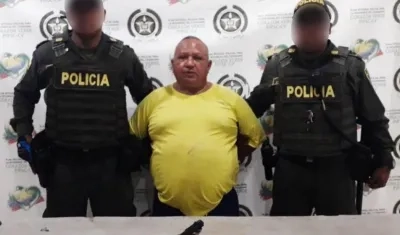El hombre fue capturado por la Policía.