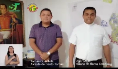 Alcalde y Párroco de Santo Tomás.