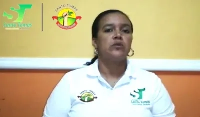 Lisbeth Robles, Secretaria de Salud de Santo Tomás.