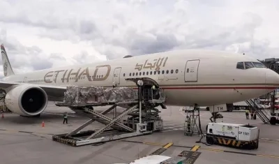 Boeing 777 de la compañía Etihad Airways. 