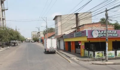 Así está la carrera 19 en plena cuarentena.