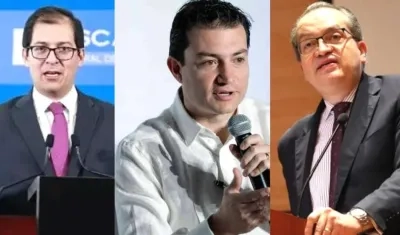 El Fiscal Francisco Barbosa; el Contralor Carlos Felipe Córdoba y el Procurador Fernando Carrillo.