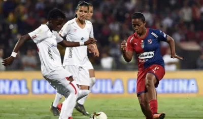 Jugadoras de la liga femenina colombiana. 