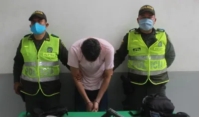 'Mono perra' fue conducido a la URI de la Fiscalía.