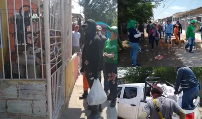 La ayuda humanitaria para el aislamiento llegó a esta casa en el suroriente de Barranquilla.
