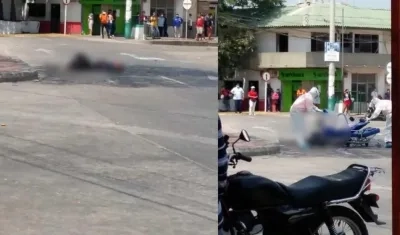 Imágenes del simulacro.