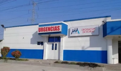 Centro de salud a donde fue llevado el menor de edad.