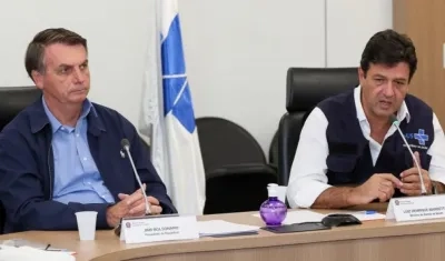 Jair Bolsonaro y Luiz Henrique Mandetta.