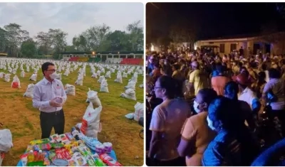 Carlos Caicedo está convocando a las personas para entregar los mercados en vez de llevarlos casa a casa.