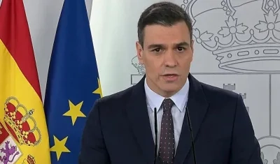 Pedro Sánchez,  jefe del Ejecutivo español.