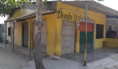 Tienda en donde se realizó el operativo en el barrio Don Bosco.