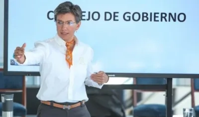 La Alcaldesa de Bogotá, Claudia López.