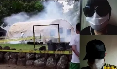 Base de Tolemaida y dos infectados.