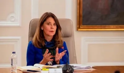 Marta Lucía Ramírez, vicepresidenta de la república.