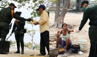Entrega de chocolate y pan.
